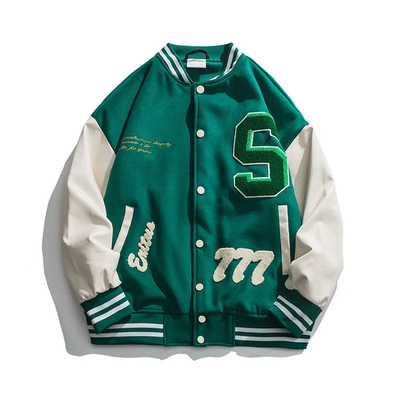 Mens Y2K Varsity Jacket